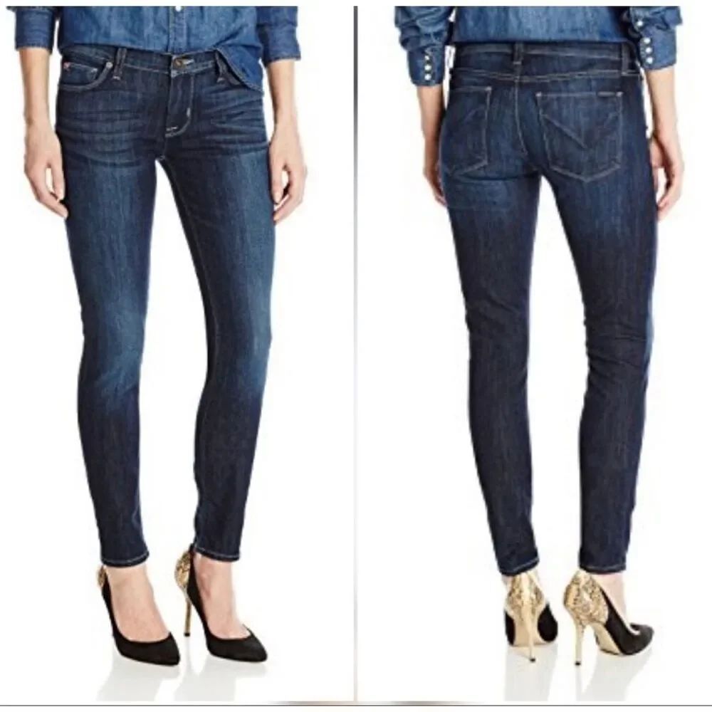 Hudson Natalie midrise ankle super skinny jeans